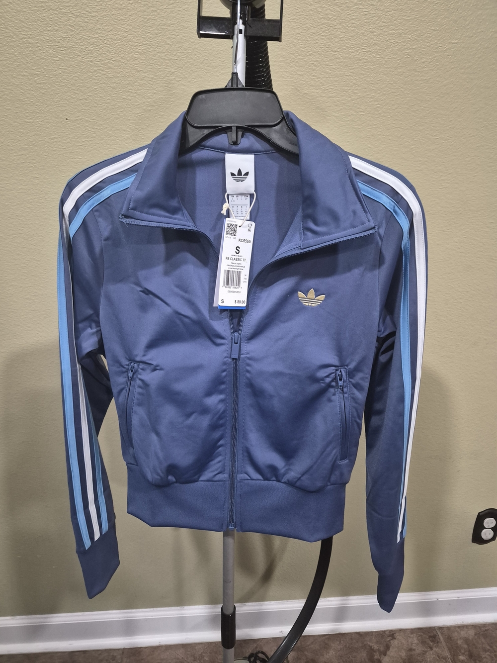 Adidas Firebird Classic Women's Blue Track Jacket & Pants Set Size S - Picture 2 of 7